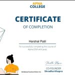 Certificate Harshal Joshi (DSA)