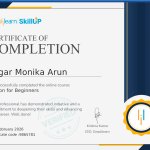 Certificate - Pager Monika Arun