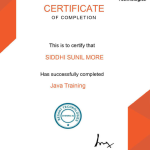 Java Certificate Siddhi More