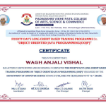 Certificate Wagh Anjali Vishal