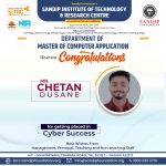 Mr. Chetan Dusane Cyber Sucess